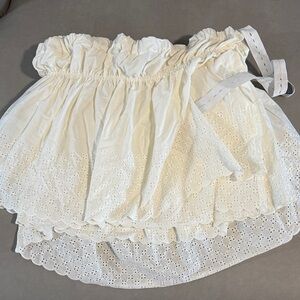 Better Homes & Gardens Adjustable Ruffled Bedskirt, Ivory Eyelet, Non-Standard